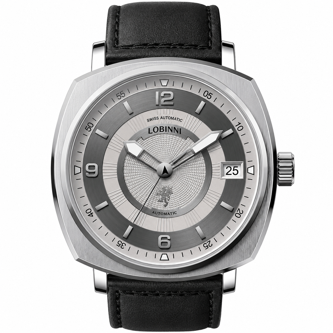 LOBINNI Arctic Silver Automatic Watch